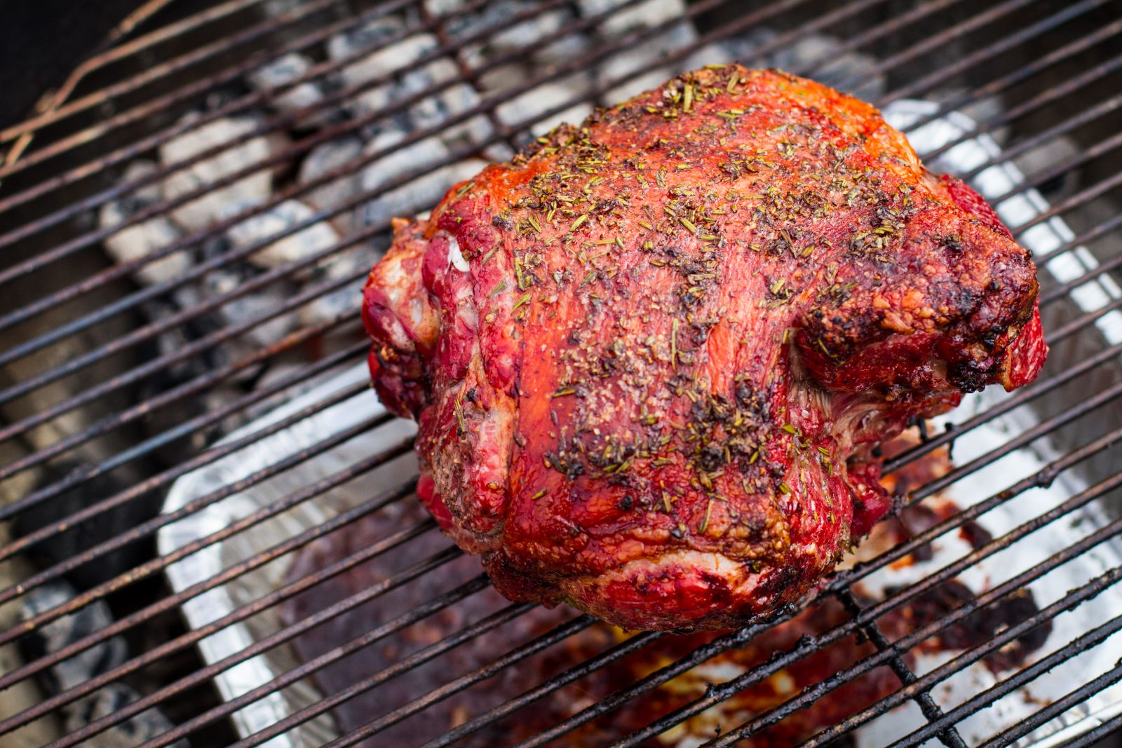 Lamb on outlet charcoal grill